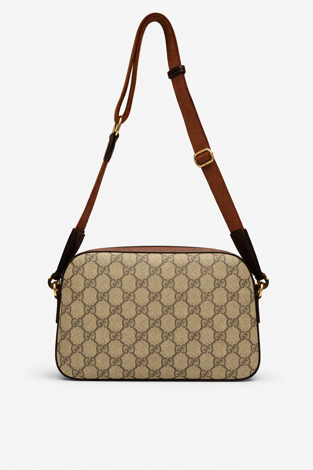 Gucci GG Supreme Small Messenger Brown Bag