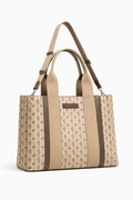 David Jones Monogram Canvas Tote Bag