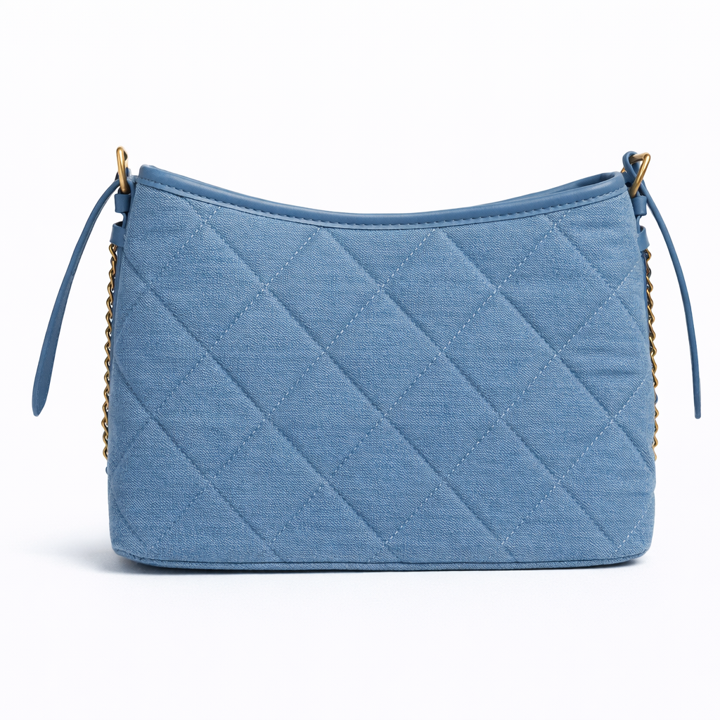 Chanel Quilted Denim Shoulder