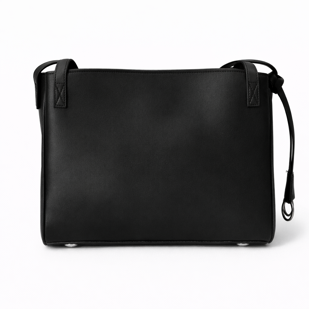 Classic Black Leather Tote by Balenciaga