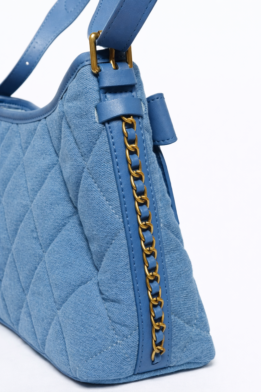 Chanel Quilted Denim Shoulder