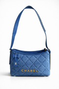 Chanel Quilted Denim Shoulder