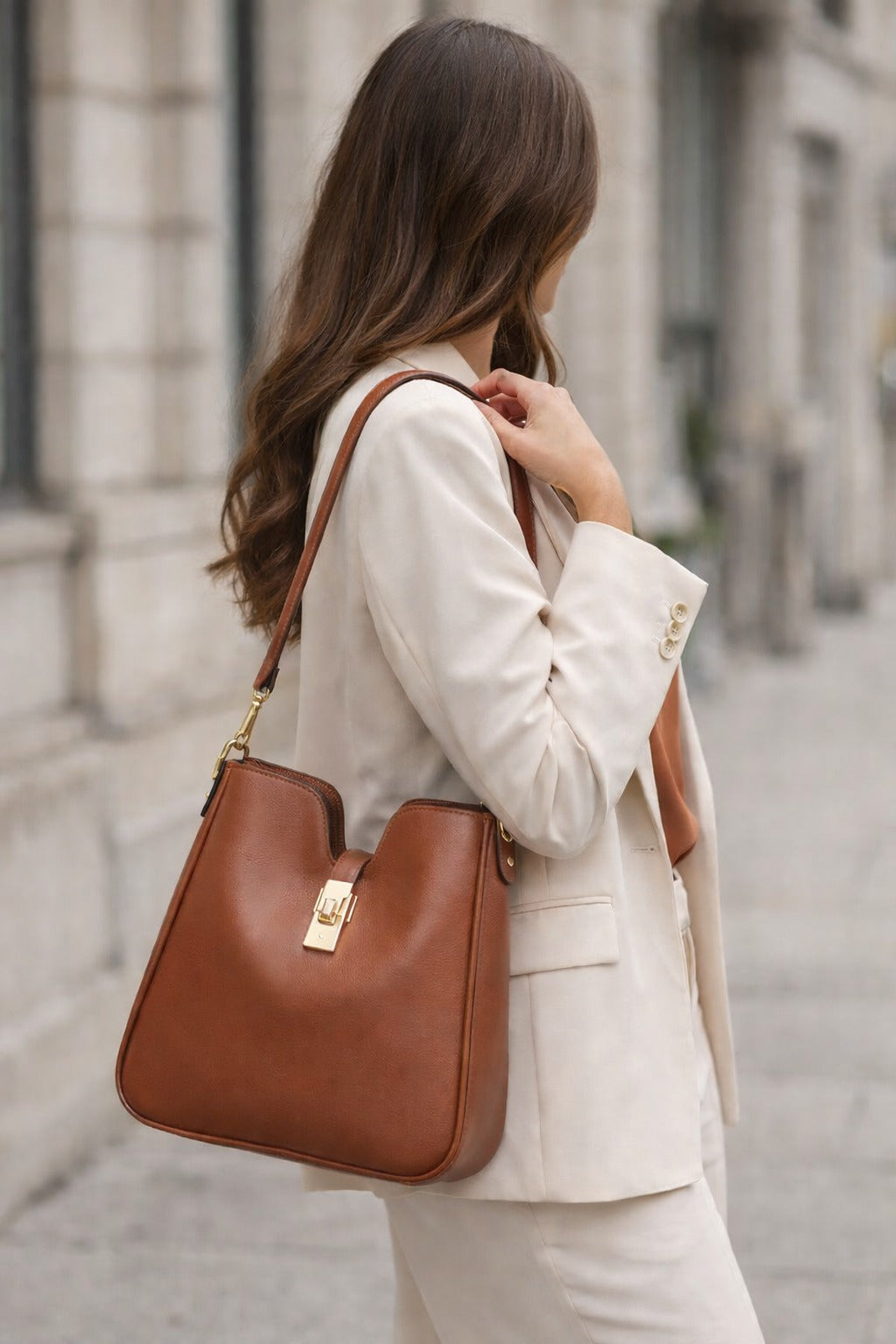Camille Leather Shoulder Bag by CELINE