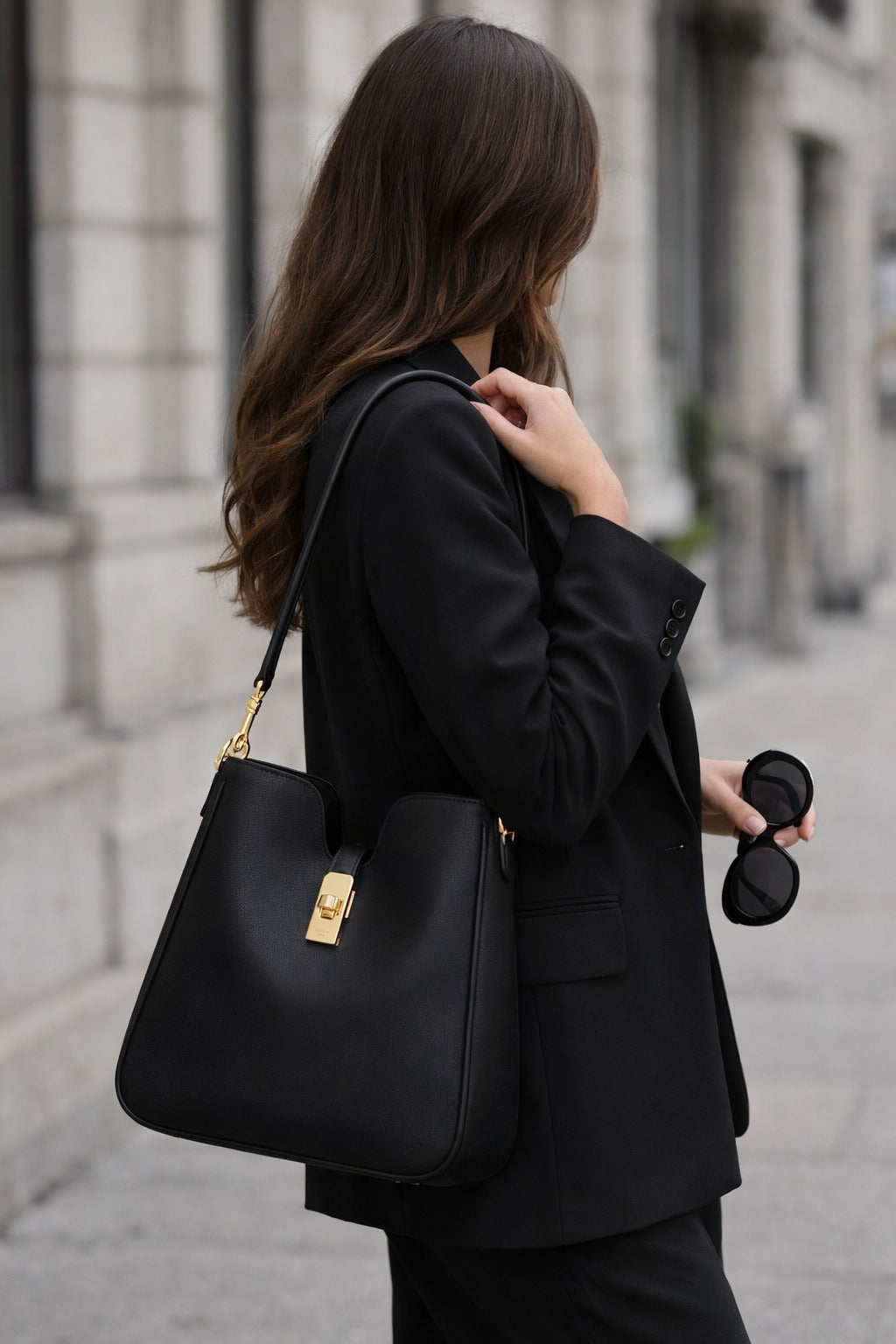 Camille Leather Shoulder Bag by CELINE