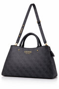 GUESS Quattro G Logo Printed Satchel Bag