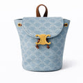 BACKPACK CELINE BONNIE IN TEXTILE WITH TRIOMPHE ALL-OVER