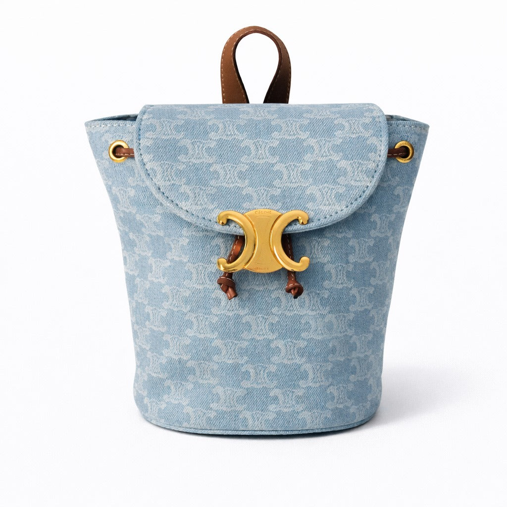 BACKPACK CELINE BONNIE IN TEXTILE WITH TRIOMPHE ALL-OVER